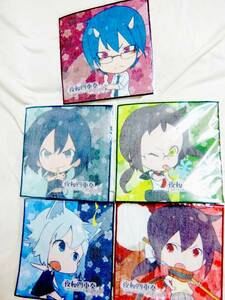  night Sakura four -ply . is nano uta hand towel all 5 kind set 