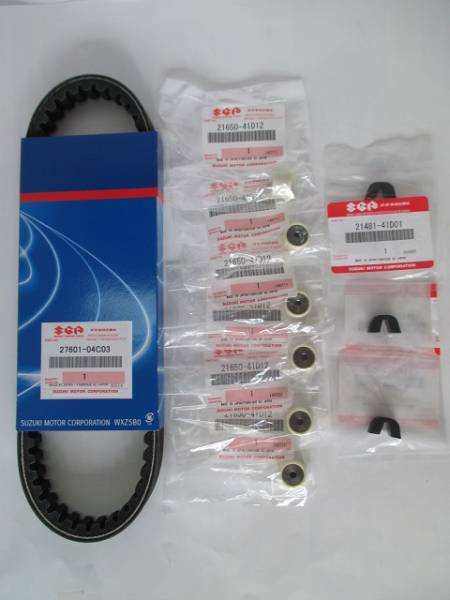 [SUZUKI][ адрес V100]..*[ приводной ремень * весовые ролики * plate демпфер 3 пункт. SET]