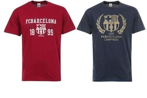 Barcelona Crest T-Shirts 2Pack S UK輸入品 バルセロナ