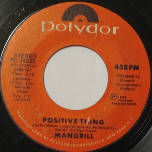 Mandrill - Positive Thing - Polydor ■ funk soul 45 試聴