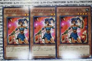 遊戯王 アマゾネス訓練生(ノーマル)×3枚セット