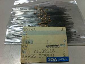 KOA RD16S 1/4w 1Ω J ±5% 100шт.@4 пакет (65)