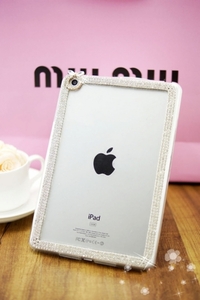 ipad mini4 ケース アクセサリー ソフトキラキラ デコ ストーン