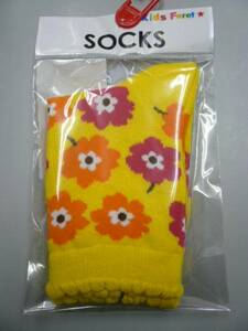 Sale/ new goods / prompt decision *Kids Foret* 13-15cm/Y/. floral print socks / socks 