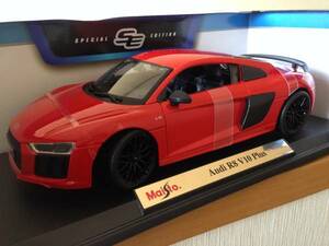 レア 希少 Maisto マイスト 1/18 Audi R8 V10 Plus レッド アウディ