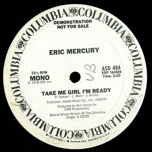 Soul 12inch★ERIC MERCURY / Take me girl I'm ready★Columbia★