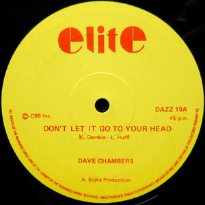 【Disco 12】Dave Chambers / Don't Let It Go To Your Head