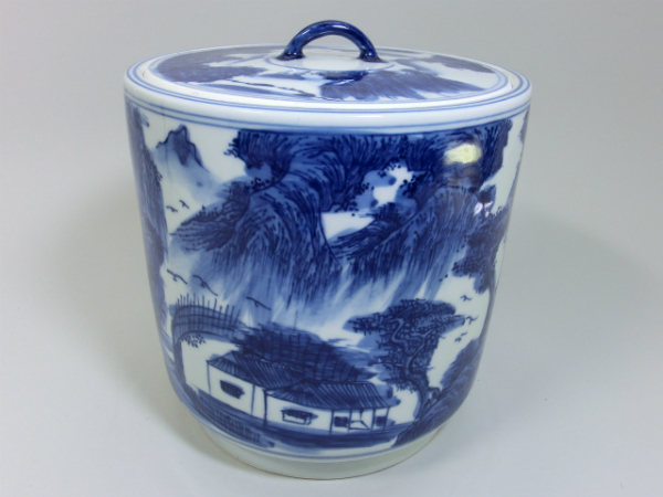 新品 中国古美術？ 水指 中国清時代中国陶磁染付水指骨董古美術コレクション