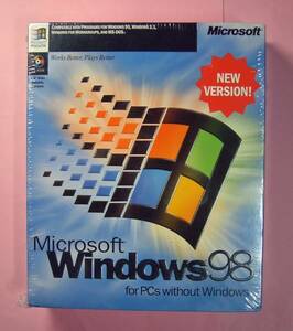 【1047】 Microsoft Windows 98 Retail English New 新品 未開封 北米向け 英語版 マイクロソフト ウィンドウズ リテール版 通常版 製品版