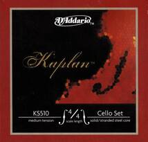 KAPLAN(カプラン) SOLUTION D'Addario　チェロ弦セット　送込_画像1