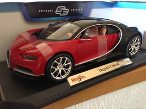  ограничение число Maisto Maisto 1/18 Bugatti Chiron красный * чёрный 