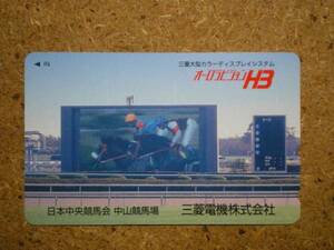 U2669・三菱電機　日本中央競馬会　中山競馬場　競馬　テレカ