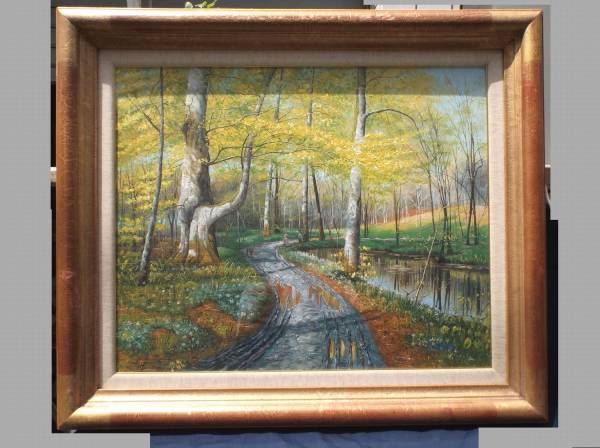 Author unknown, Mori, size 15, oil painting, Painting, Oil painting, Nature, Landscape painting