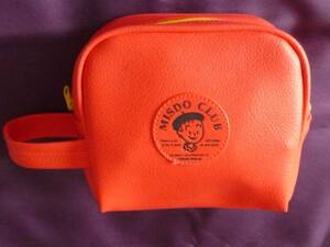  ultra rare! retro 1993 year Mister Donut mistake do Club character pouch ( red )