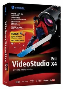 Corel VideoStudio Pro X4 正規版　（ X4 Ultimateへ変更の可能性あり）コーレル　ビデオスタジオ プロ 送料無料☆新品即決！