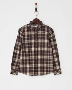  new goods BEAMS LIGHTS WOMEN* shaggy nappy check shirt 