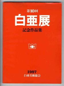 【b0664】1987年 第10回 白亜展 記念作品集／白亜美術協会