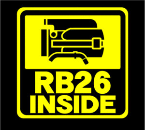 free shipping!!!!!RB26*INSIDE* sticker *NISSAN