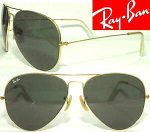 送料510円~(即決は送料無料)ヴィンテージUSAボシュロムRay BanトップガンAVIATOR LARGE METAL IIレイバンB&Lアビエーターラージメタル2