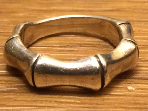 SILVER 925 silver ring ring #11 number bamboo bo-n fashion accessories ornament secondhand goods [162]A