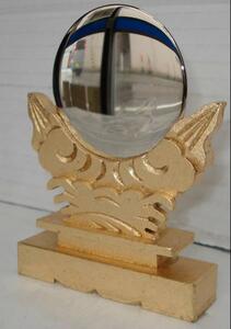  gold .[ god mirror ]2.0 size * wooden material * new goods #000