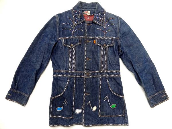 超希少！70s USA製 Levi's リーバイス ブッシュジャケット L 濃紺 超希少！70s USA製 Levi's リーバイス ブッシュジャケット L 濃紺