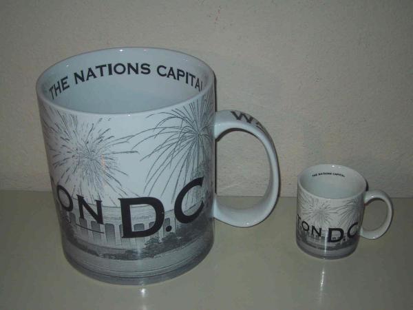 新品 2002年 米国スターバックス 2ガロン 8リットル 超巨大マグカップ 6kg ワシントンDC Starbucks 2-Gallon Huge Mug Cup Washington D.C.
