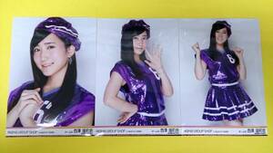 NMB48西澤瑠莉奈【AKB48グループSHOP生写真3種コンプ】お台場店