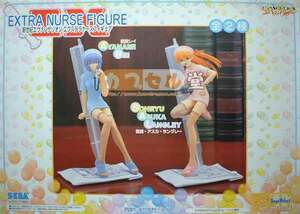  Neon Genesis Evangelion EX nurse figure full comp 2 kind + poster [ Ayanami Rei ..* Aska * Ran gray 