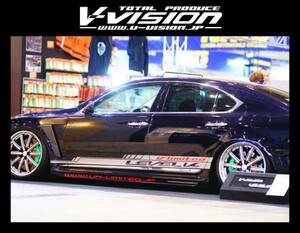 V-VISION☆LEXUS レクサス LS460 前期☆サイドステップ エアロ／LV