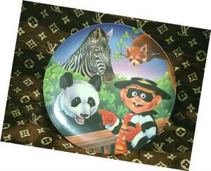  McDonald's plate . тарелка Panda др. * снят с производства McDonald's за границей было использовано Hamburglar Novelty редкость стоимость товар 