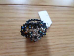  new goods * beads ring [ Swarovski / hand made / ring ]B