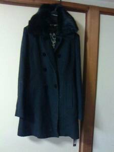 VIVAYOU Vivayou rabbit fur attaching wool . coat black 