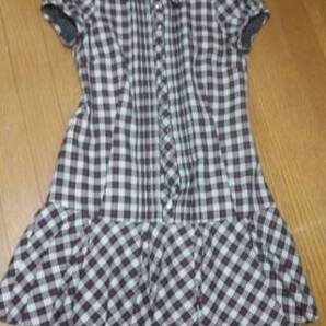 BURBERRY BLUE LABEL★チェック柄パフ袖&フレアワンピース