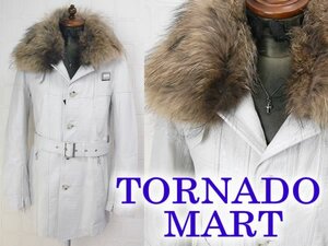  last * new goods V Tornado Mart fur leather coat LVTORNADOMARTV white 