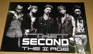 б4 非売品ポスター [EXILE THE SECOND] THE II AGE