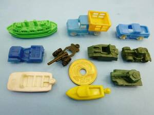  old * tank * Jeep * equipment . car *. war .* Glyco extra 10 pieces Showa Retro *