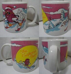 80s California raisin mug Ski A978