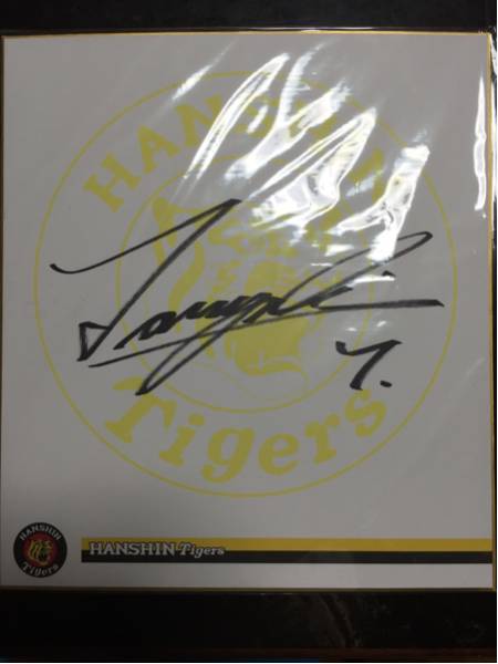 Hanshin 7 Tsuyoshi Nishioka '16 autografiado por el equipo, béisbol, Recuerdo, Mercancía relacionada, firmar