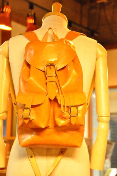 リュックサック バックパック レザー 牛皮革オリジナル品 1点物