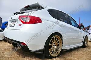 ★SUBARU インプレッサ GRB GRF WRX STI エキゾーストフィニッシャー カーボンバンパーガード《左右2枚ワンセット》☆