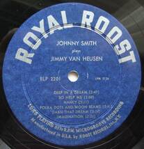 ◆ JOHNNY SMITH Plays Jimmy Van Heusen ◆ Roost LP-2201 (blue:dg) ◆_画像3