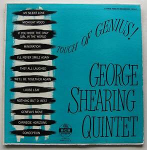 ◆ GEORGE SHEARING / Touch of Genius ◆ MGM E3265 (yellow:dg) ◆ W