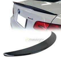 BMW E92クーペ カーボン リアトランクスポイラー ハイキック型_画像1