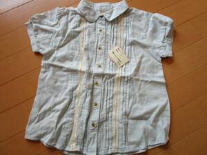  new goods * race . tuck. lovely short sleeves blouse! size 120
