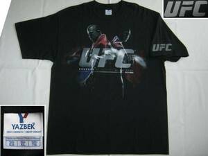 ★古着 ハワイ直輸入 2009年1月31日 UFC94 ウェルター級タイトルマッチ ジョルジュ・サンピエールVSBJペン 半袖Tシャツ XL 黒 MMA 格闘技★