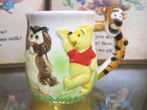 【Winnie The Pooh★くまのプーさん】WDP ヴィンテージ ディズニー マグカップ★Walt Disney Productions★