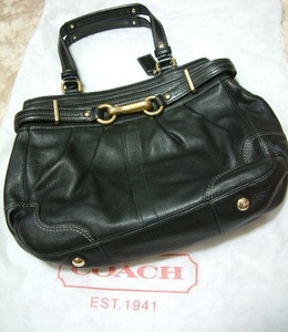 ★美品【COACH】コーチ★オールレザーハンドバッグF12476