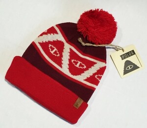 ☆sale/新品/正規品/特価 POLER ”ZILLA” BEANIE / Color：Berry / Size：Free / ポーラー / ビーニー