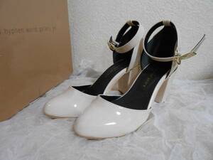 * E hyphen world gallery * pumps *23.5* beige 